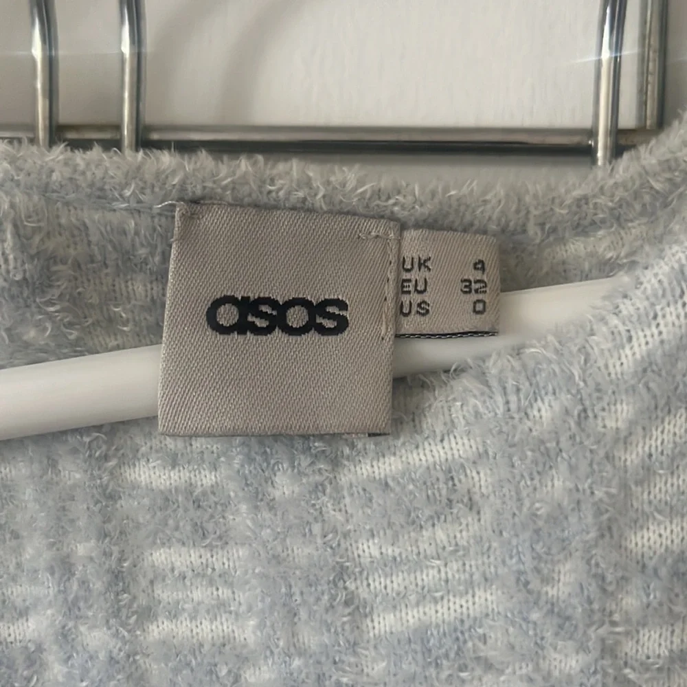 Light blue ASOS size 0 fuzzy mini dress - Picture 5 of 6